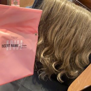 Insert name here ash blonde U clip extensions